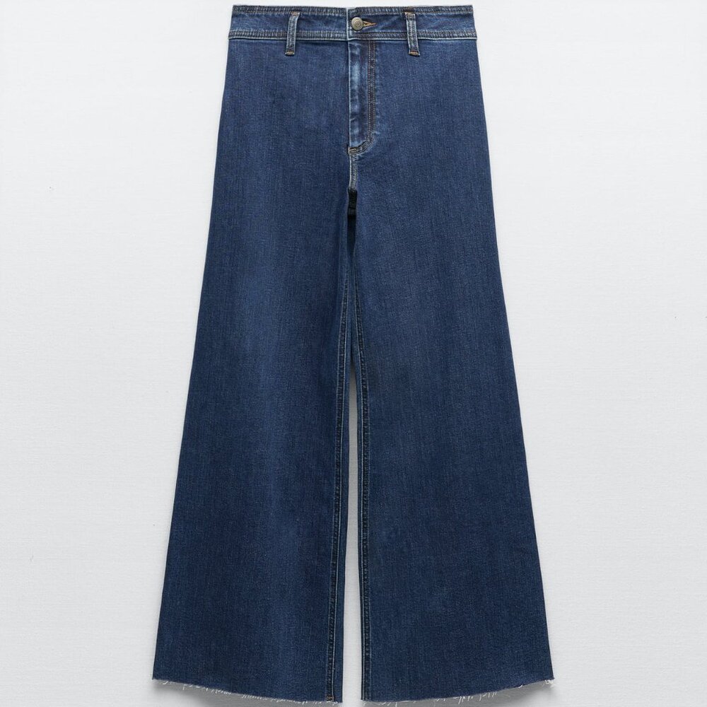 Zara The Patch Pocket Marine Jeans